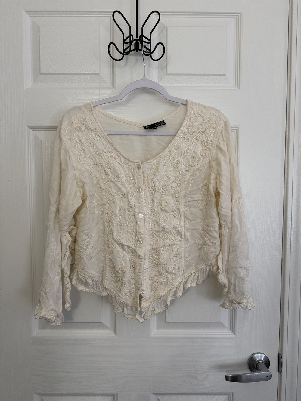 My Choice cropped bell sleeve Y2K Renaissance Top